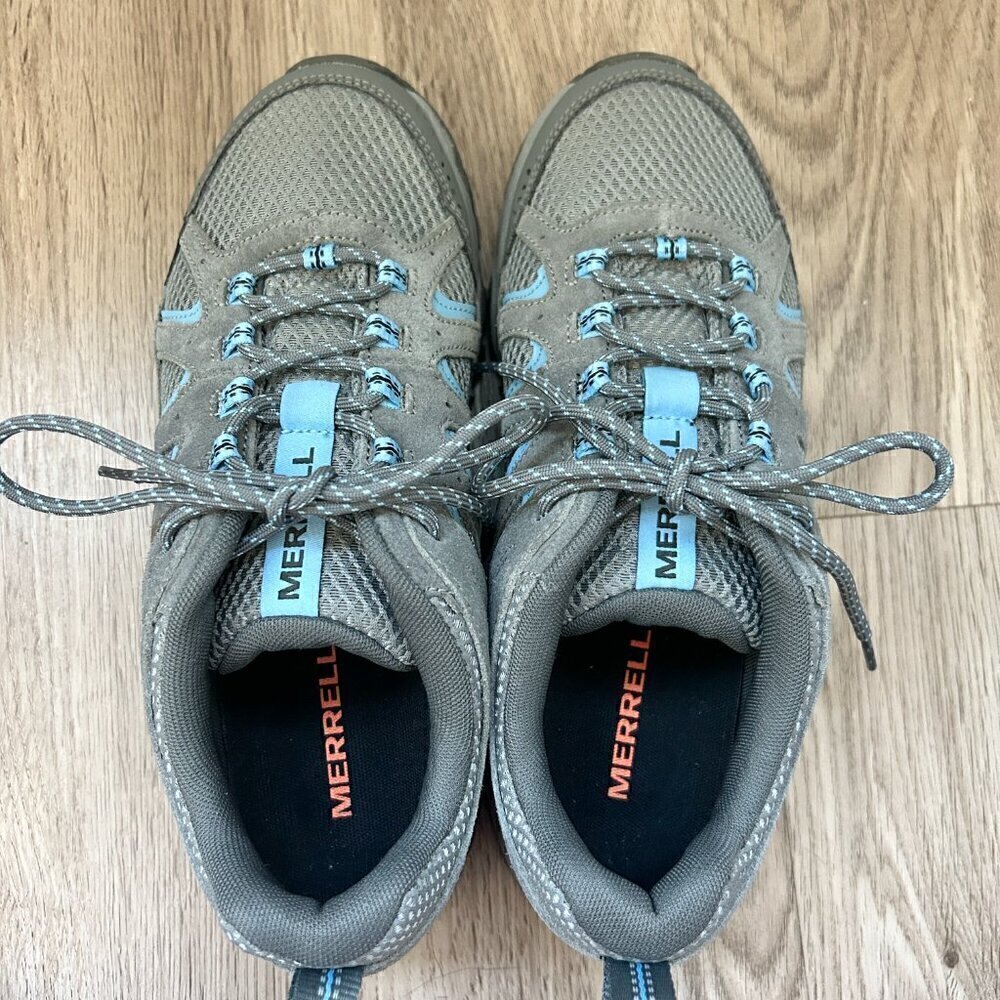 Merrell Women's Oakcreek Hiking Shoes in Paloma Gray Blue Size 9 - Picture 7 of 9